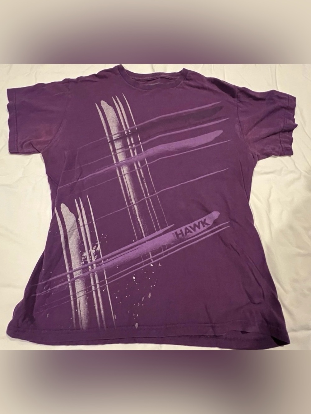 Tony Hawk Mens Skateboarding Purple T-Shirt Sz:Medium